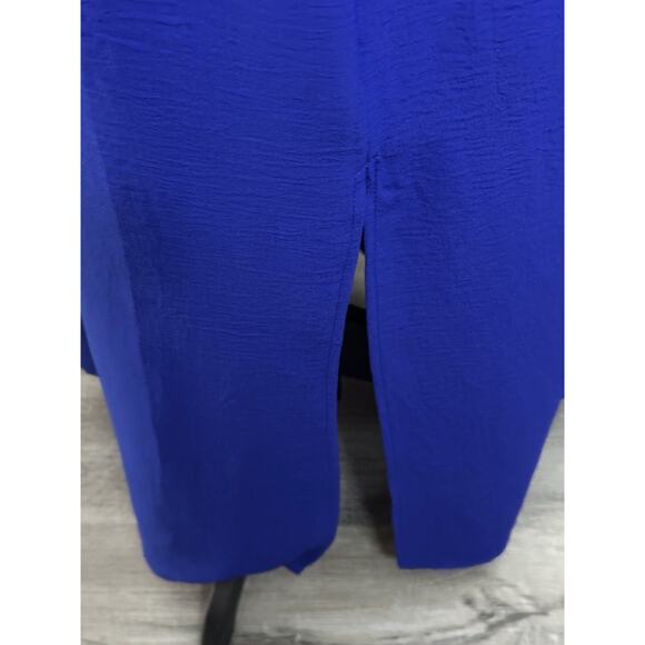 Franne Golde Women’s Royal Blue Santorini Airflow Maxi Dress Size (L) V Neck - Picture 6 of 16